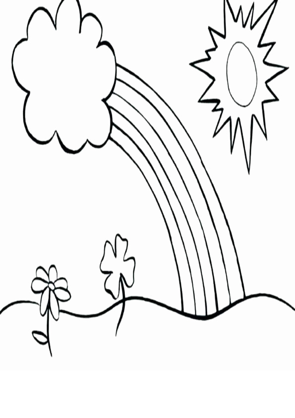 Rainbow Coloring Page For Adults 54