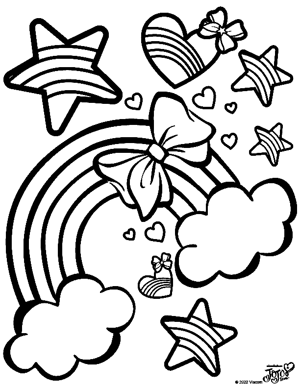 Rainbow Coloring Page For Adults 59