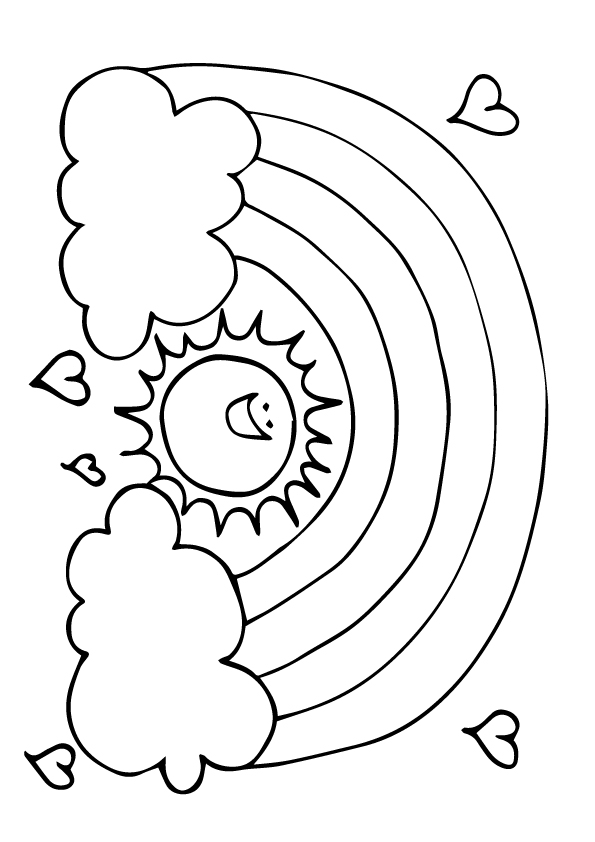 Rainbow Coloring Page For Adults 61