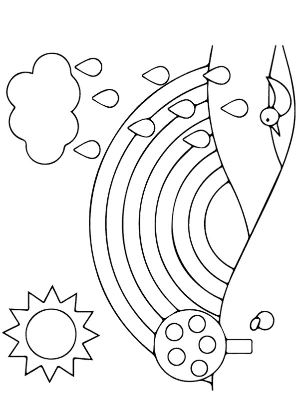 Rainbow Coloring Page For Adults 79