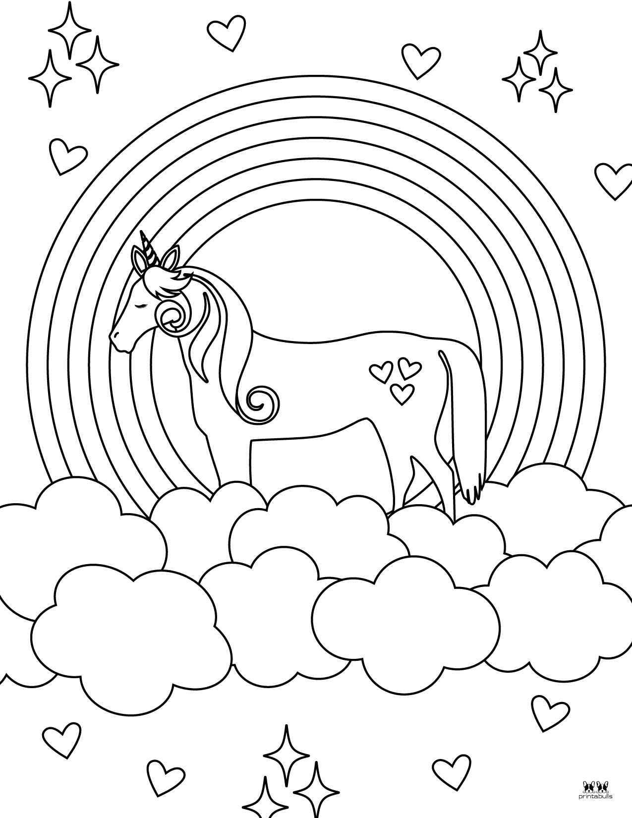 Rainbow Coloring Page For Adults 83