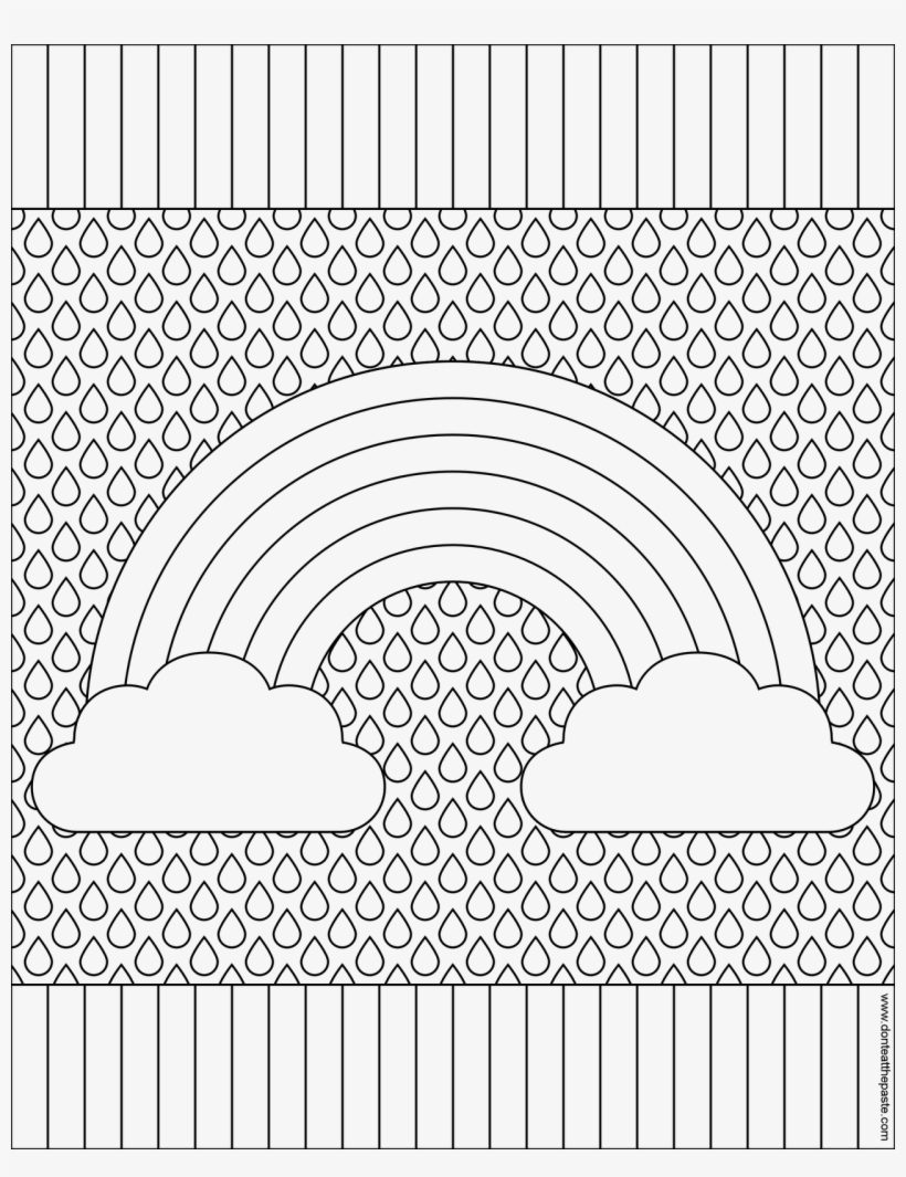 Rainbow Coloring Page For Adults 88