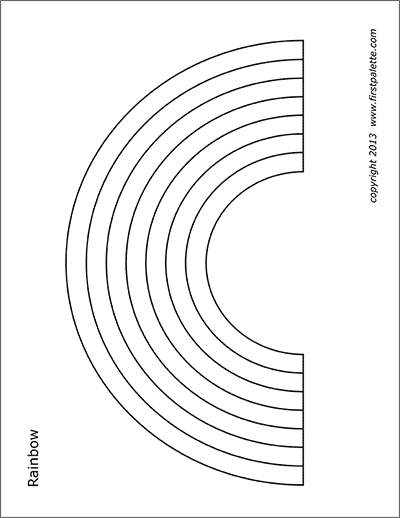 Rainbow Coloring Page For Adults 89