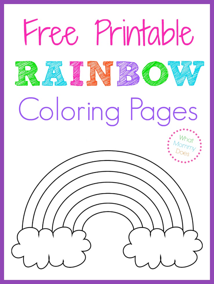 Rainbow Coloring Page For Adults 99