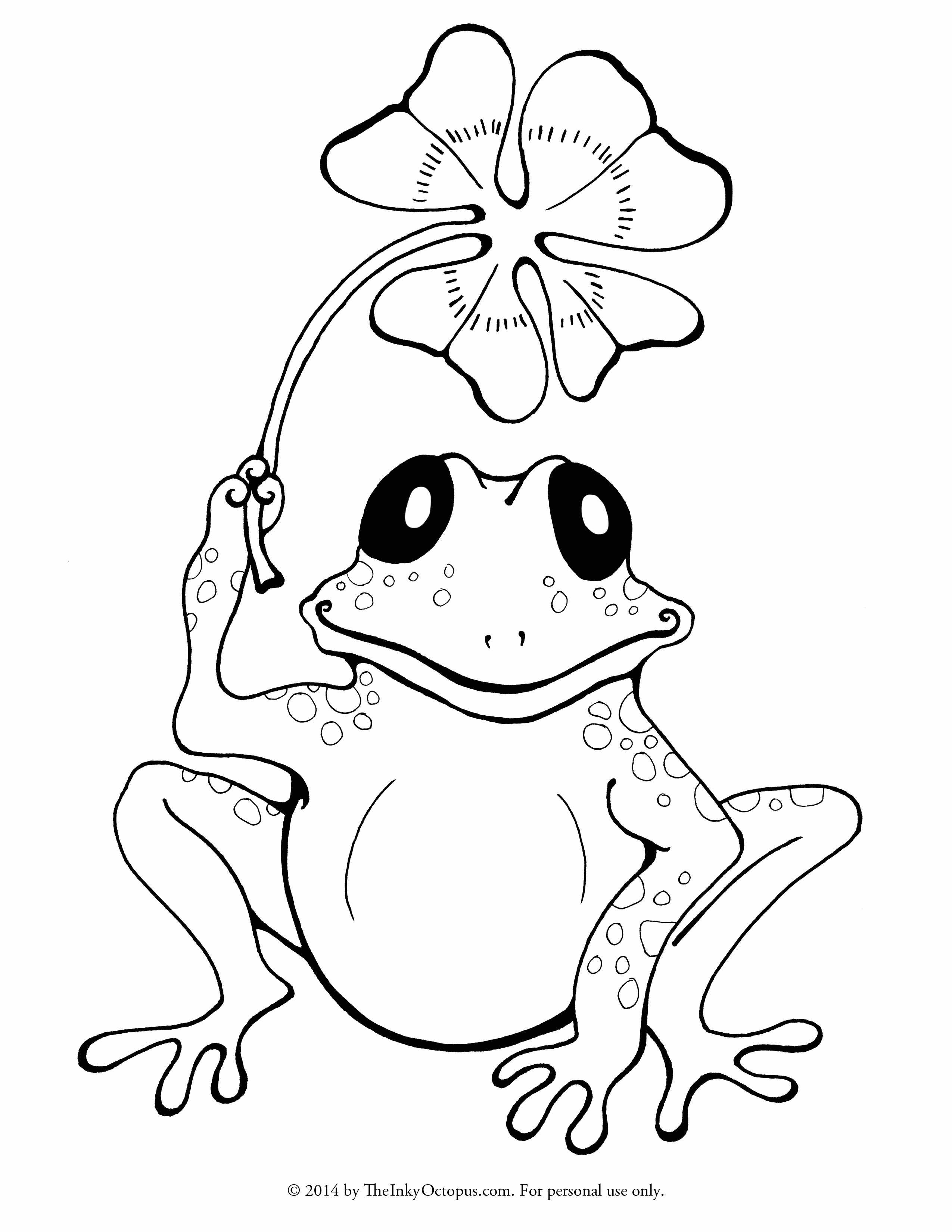 25 Free Coloring Pages Frog 1