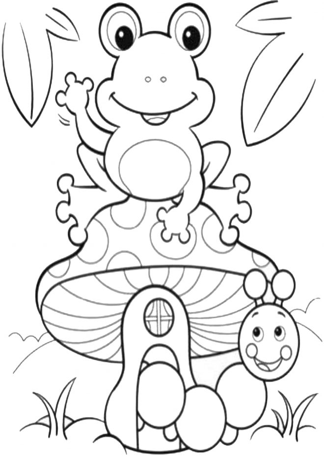 25 Free Coloring Pages Frog 12