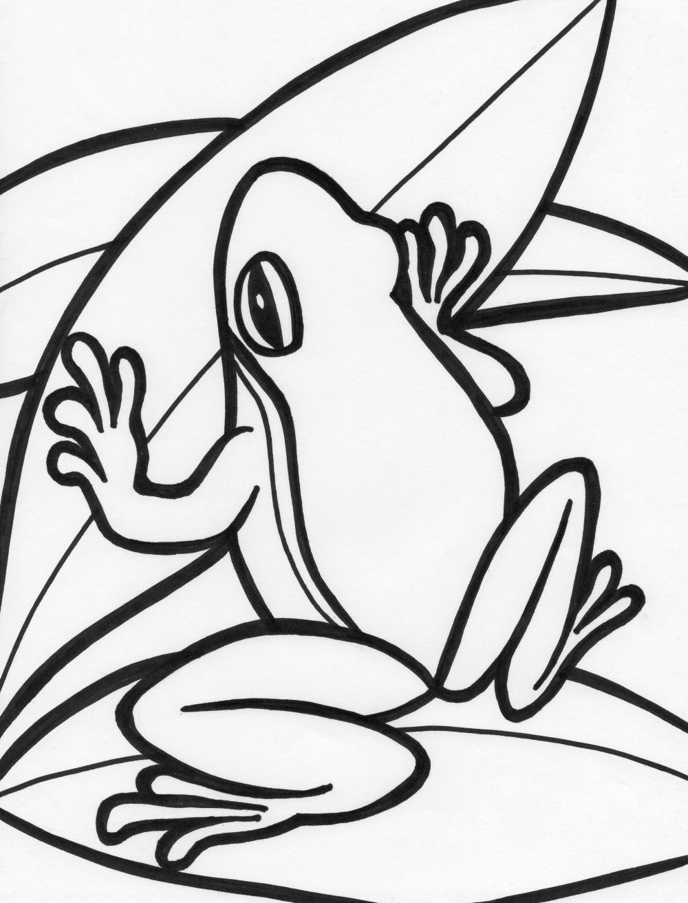 25 Free Coloring Pages Frog 14