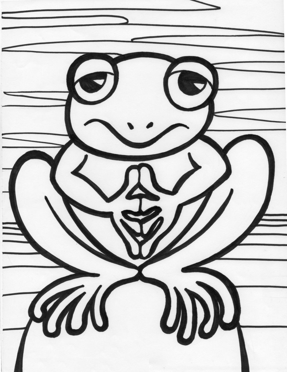 25 Free Coloring Pages Frog 24