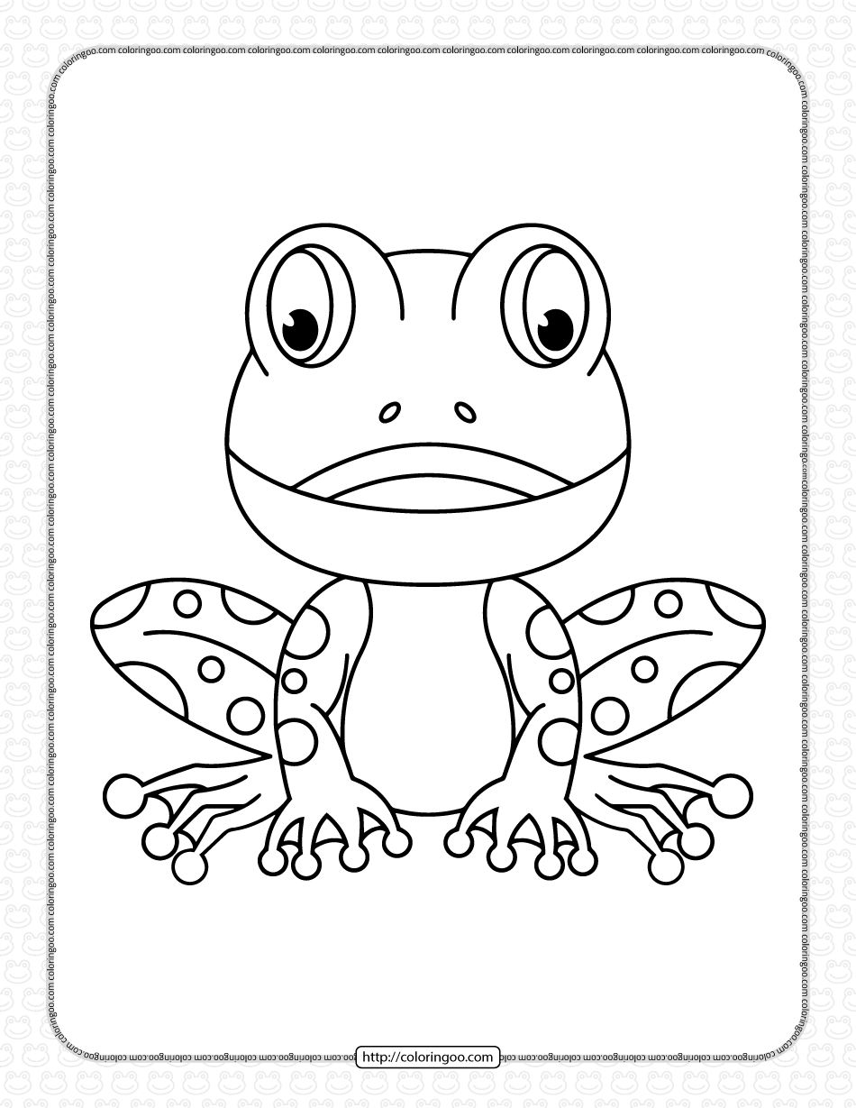 25 Free Coloring Pages Frog 3