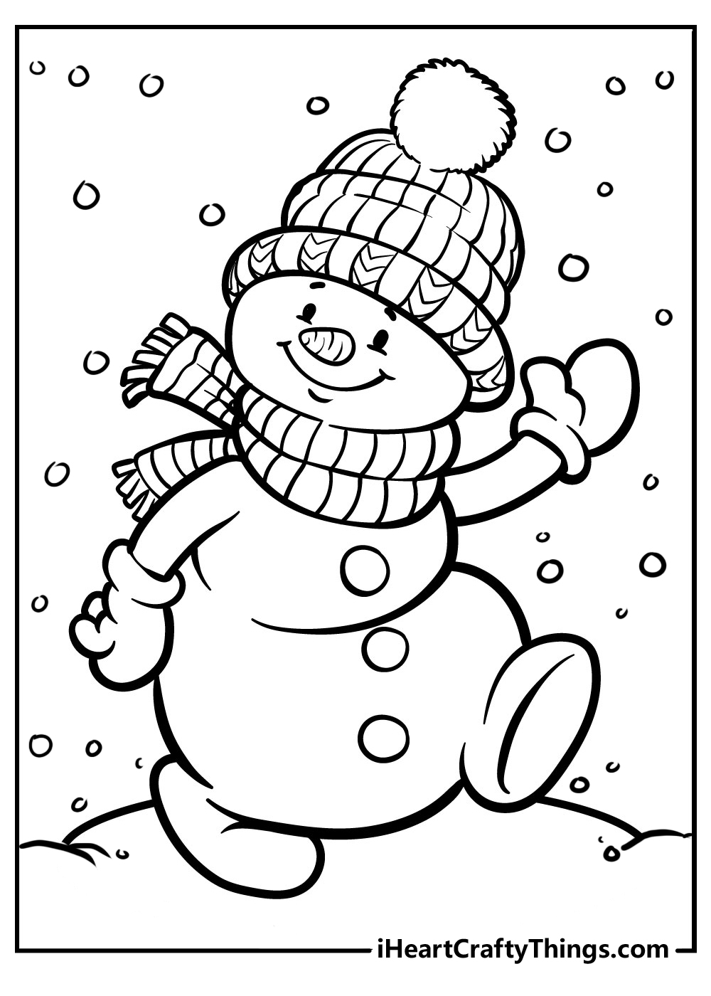 30 Snowman For Coloring 13