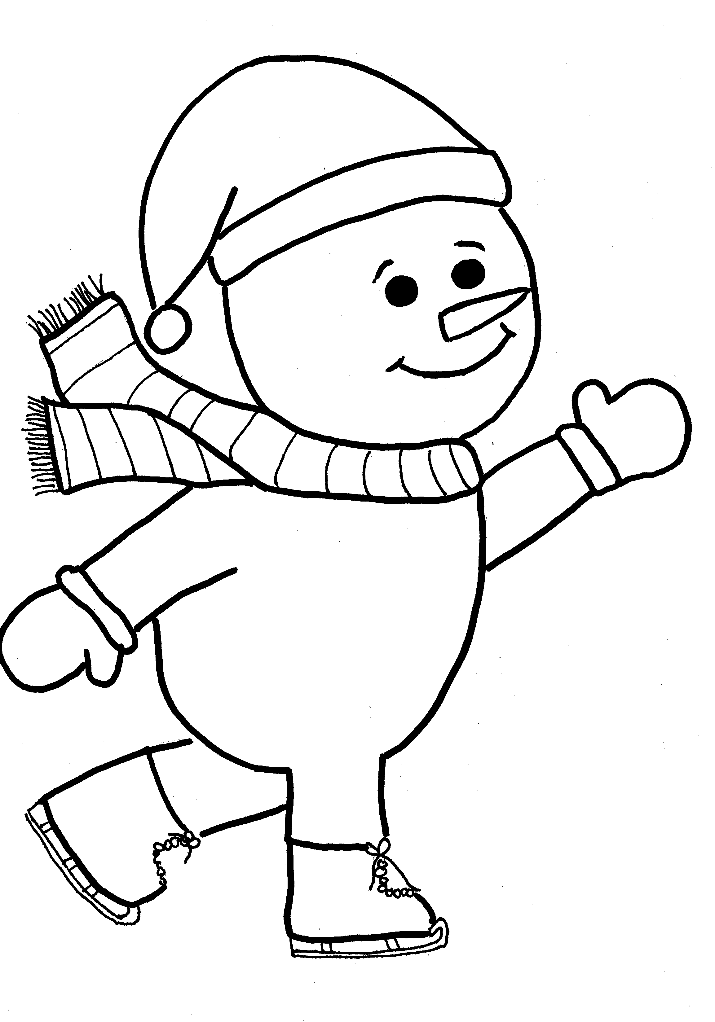 30 Snowman For Coloring 17