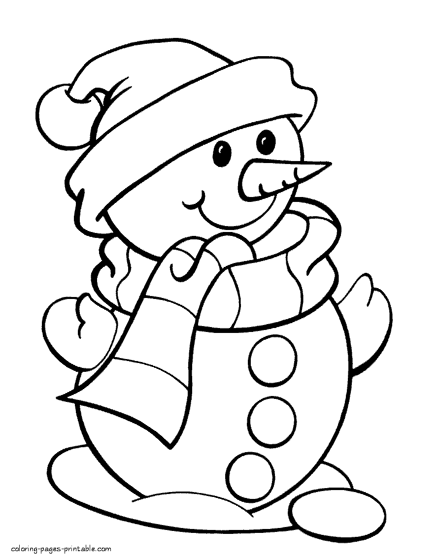 30 Snowman For Coloring 18