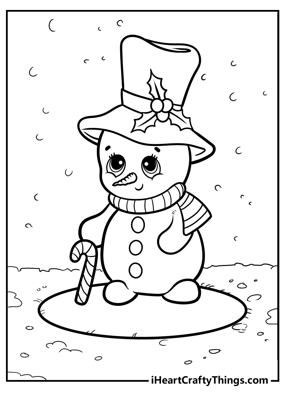 30 Snowman For Coloring 19