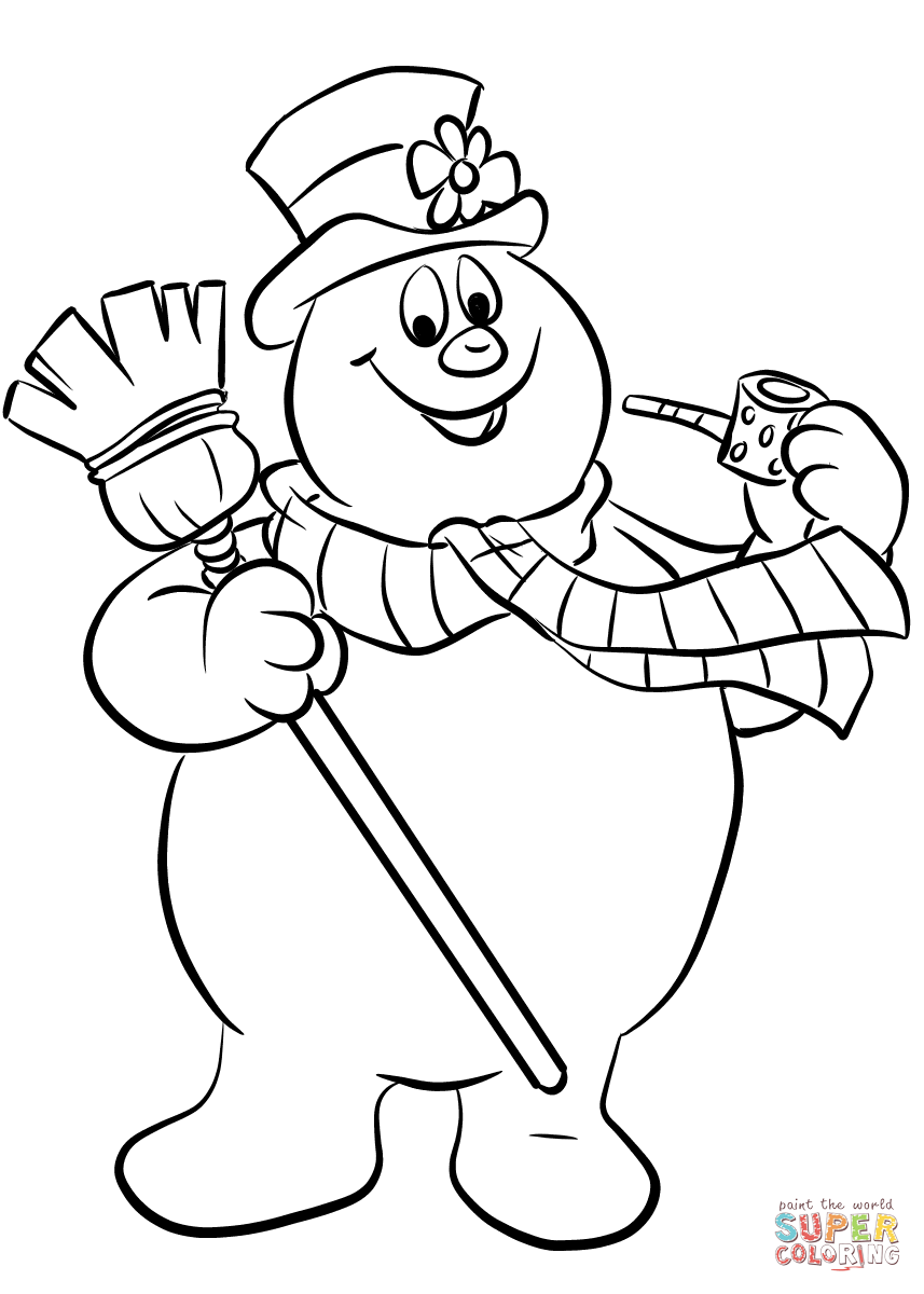 30 Snowman For Coloring 20