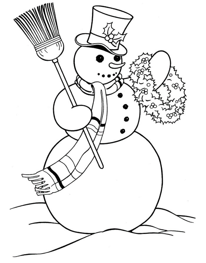 30 Snowman For Coloring 26