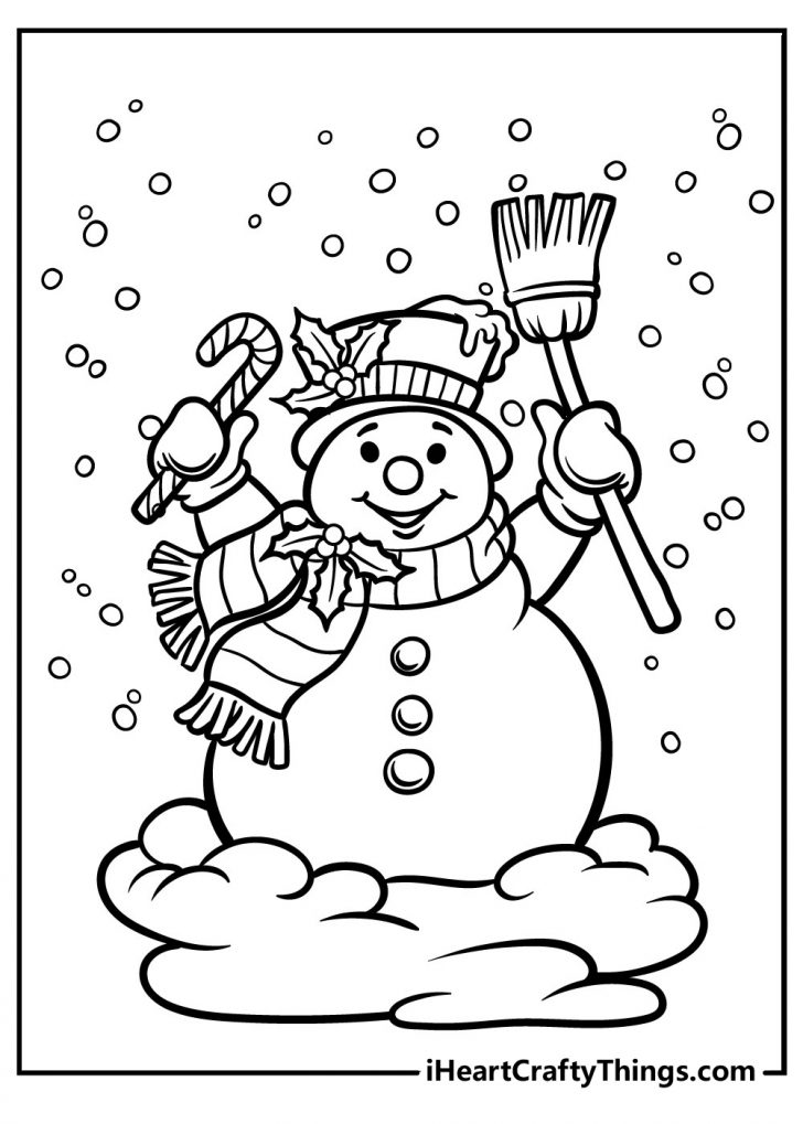 30 Snowman For Coloring 33