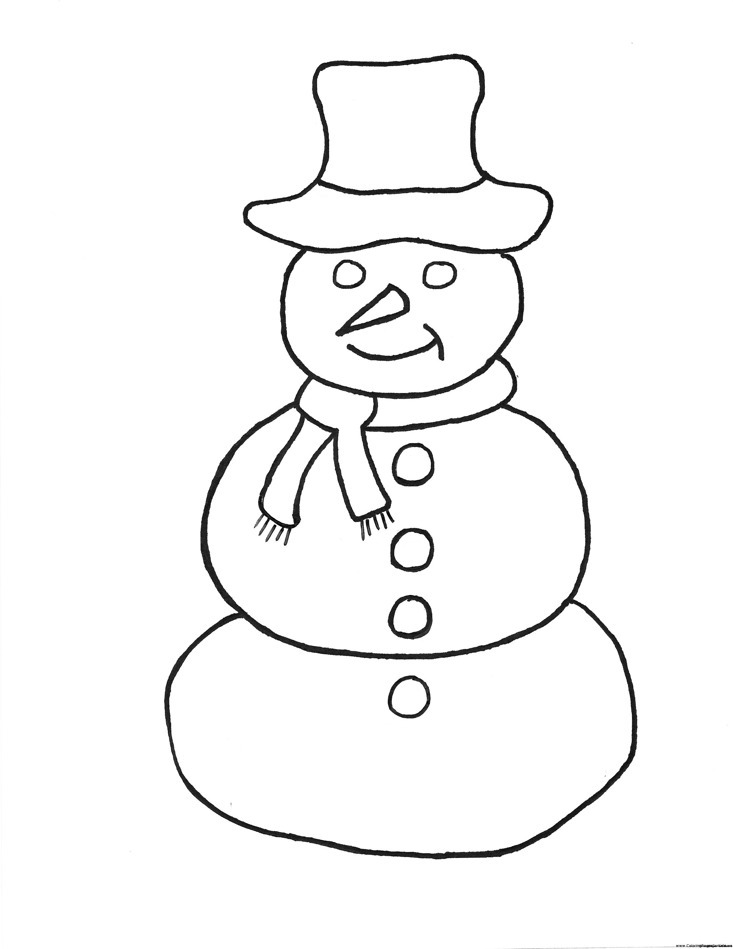 30 Snowman For Coloring 34