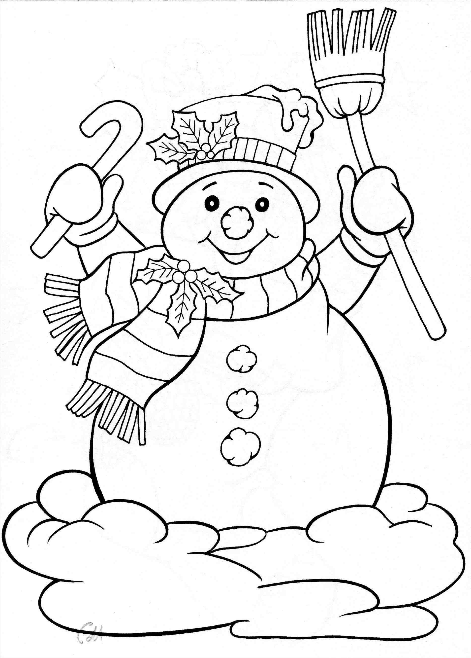 30 Snowman For Coloring 9