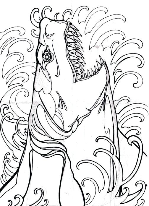 40 Coloring Pages Megalodon 38