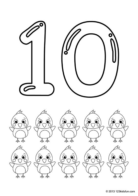 45 1 2 3 Coloring Pages 3