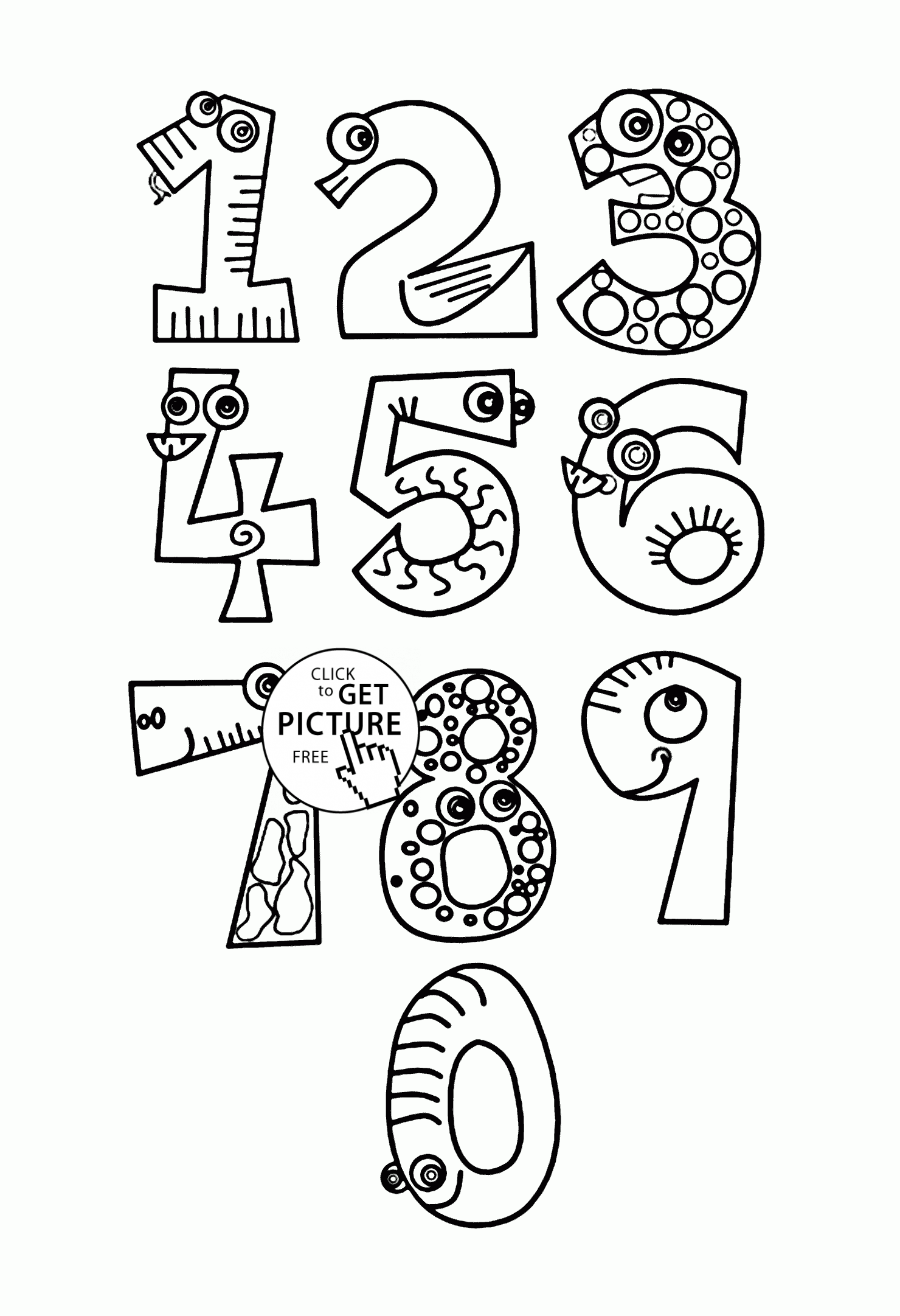 45 1 2 3 Coloring Pages 37