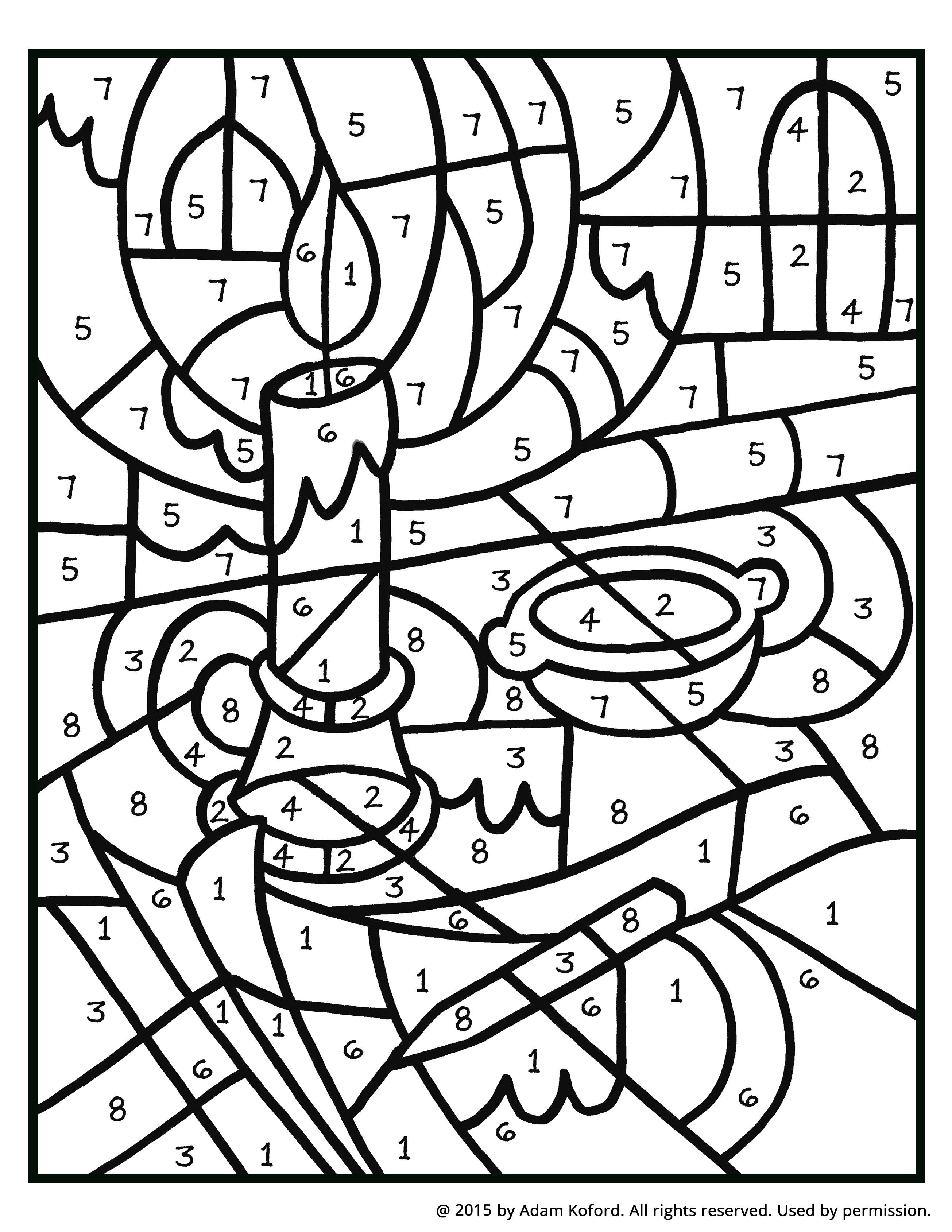 45 1 2 3 Coloring Pages 4