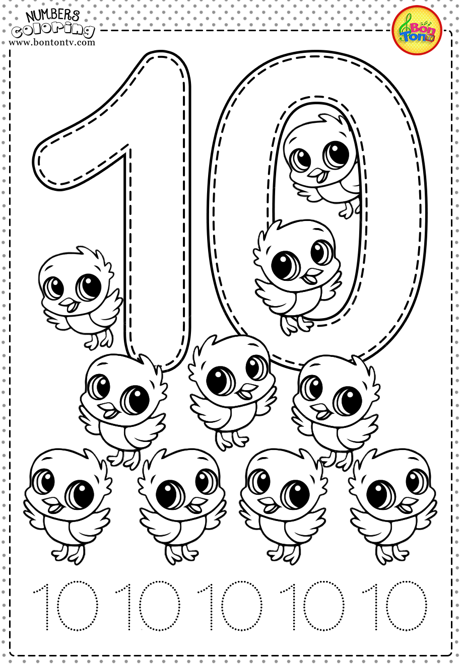 45 1 2 3 Coloring Pages 41