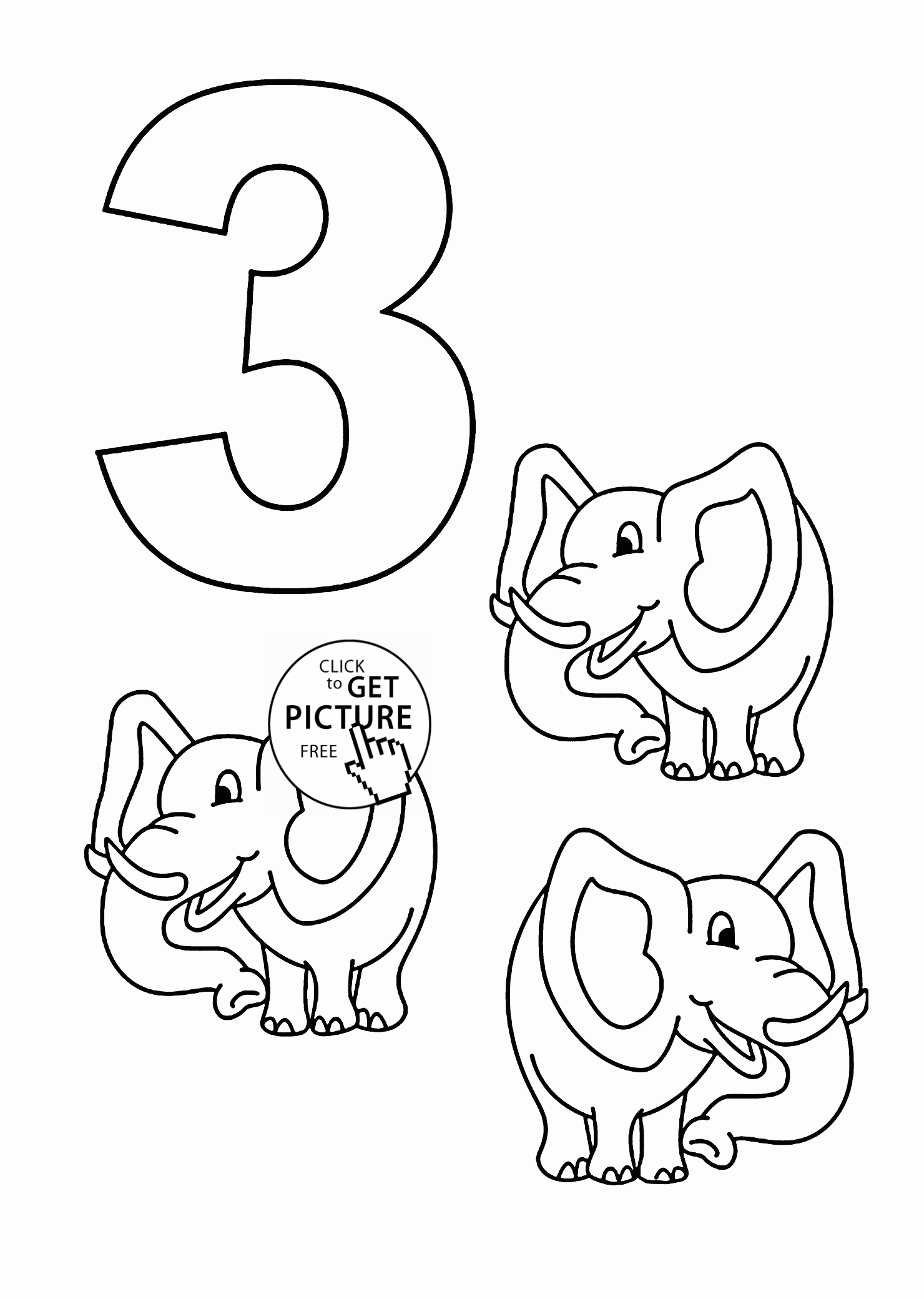 45 1 2 3 Coloring Pages 47