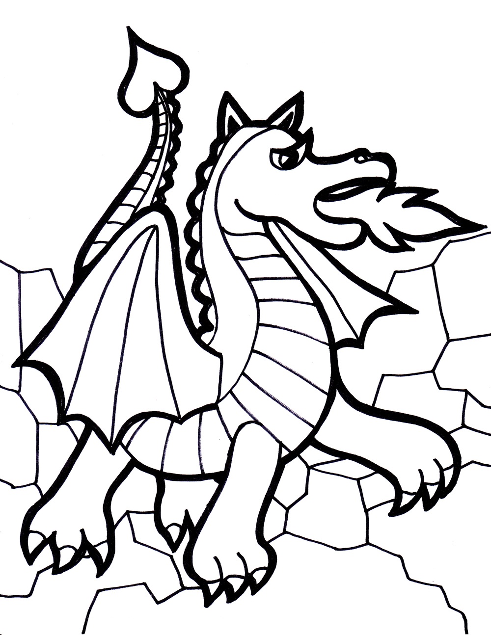 45 Dragon Printable Coloring Page 10