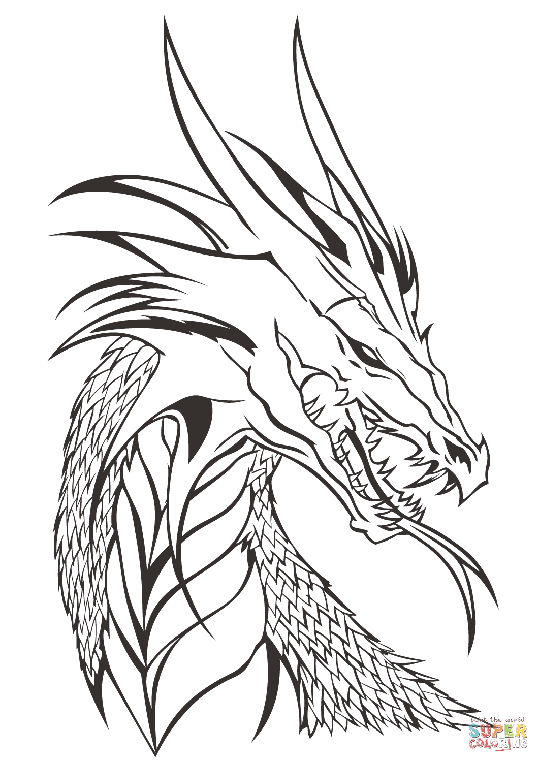 45 Dragon Printable Coloring Page 11