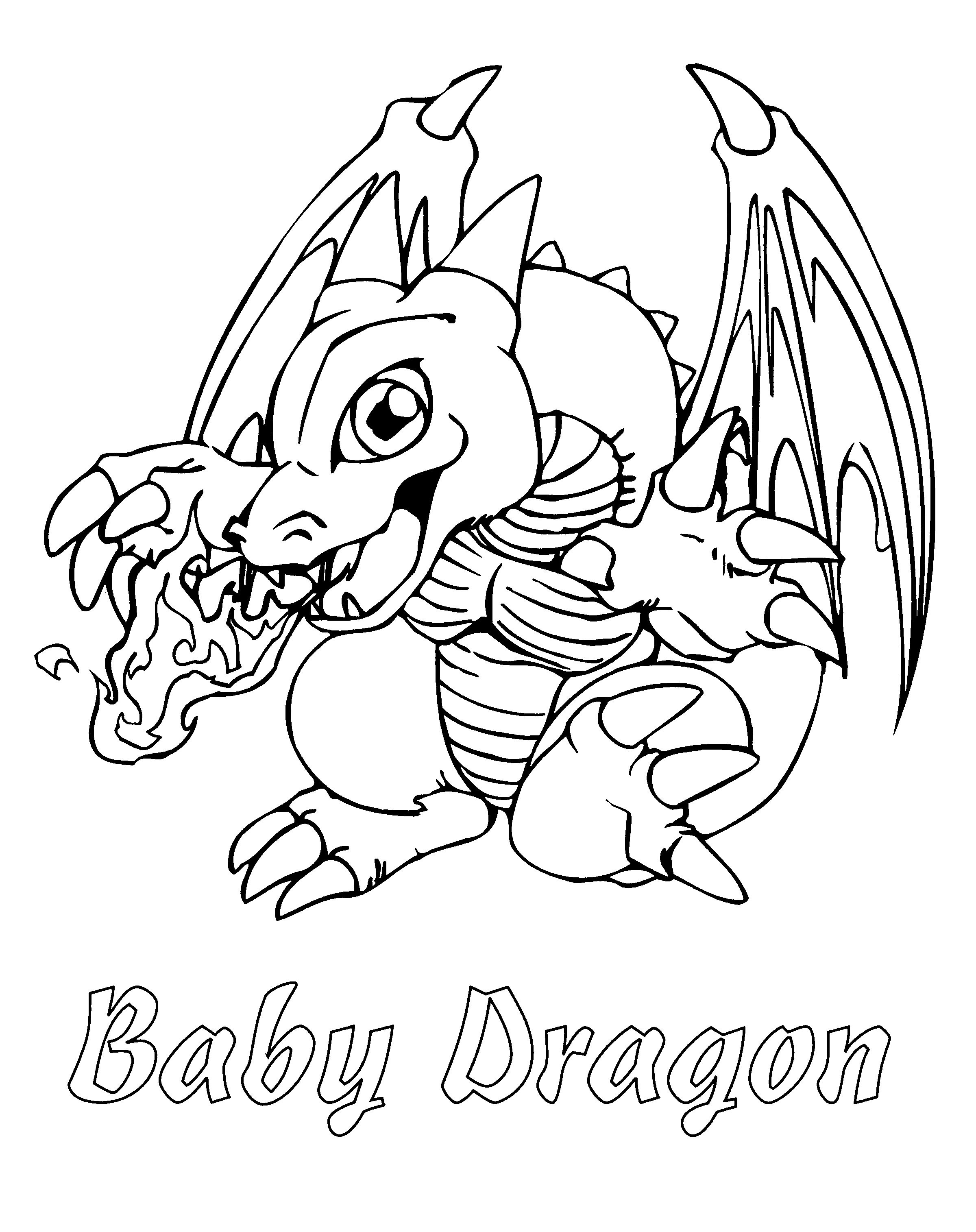 45 Dragon Printable Coloring Page 20