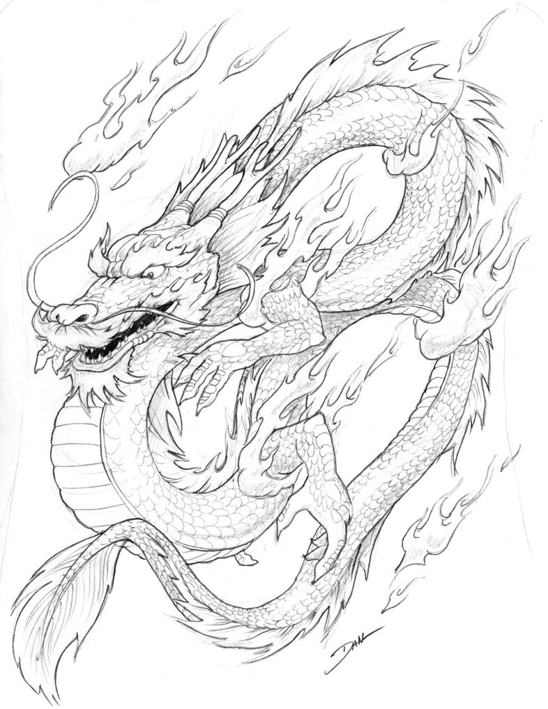 45 Dragon Printable Coloring Page 25