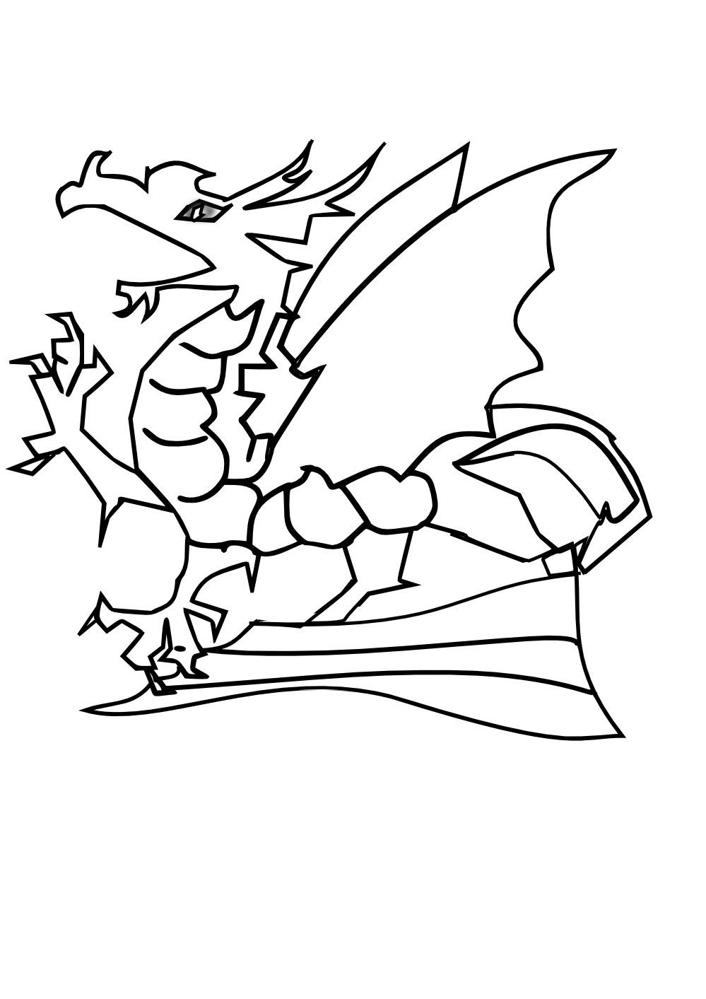 45 Dragon Printable Coloring Page 26