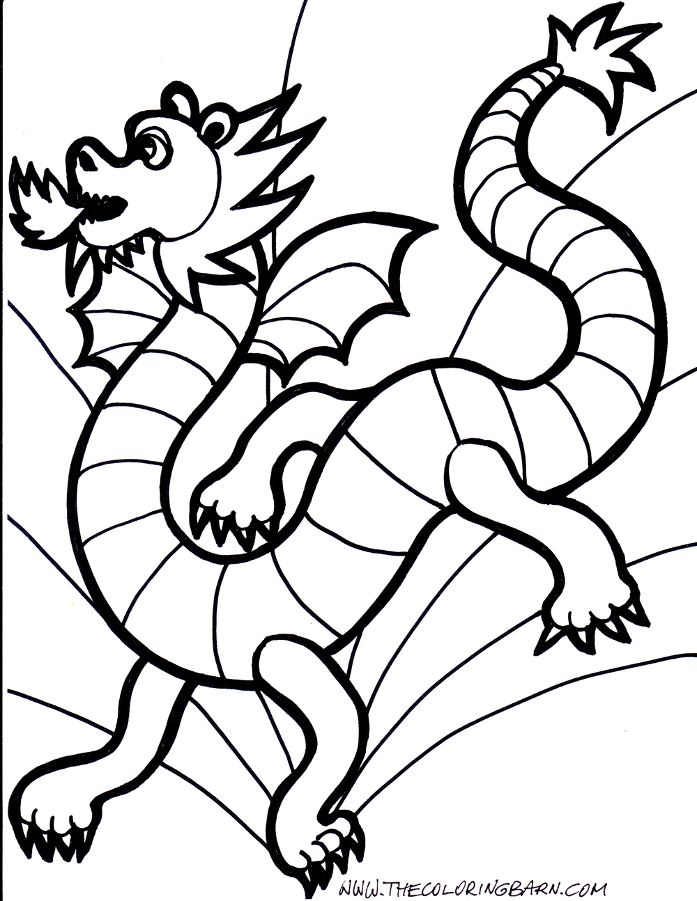 45 Dragon Printable Coloring Page 27