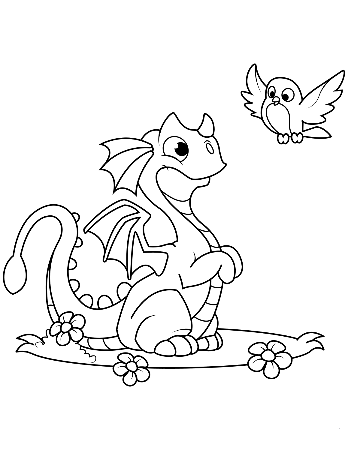 45 Dragon Printable Coloring Page 32