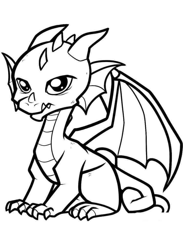 45 Dragon Printable Coloring Page 34