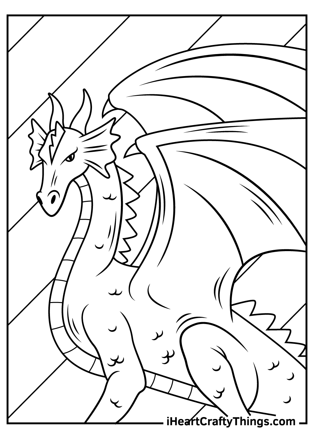 45 Dragon Printable Coloring Page 35