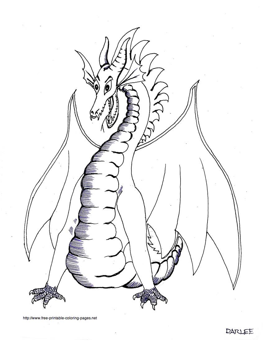 45 Dragon Printable Coloring Page 44