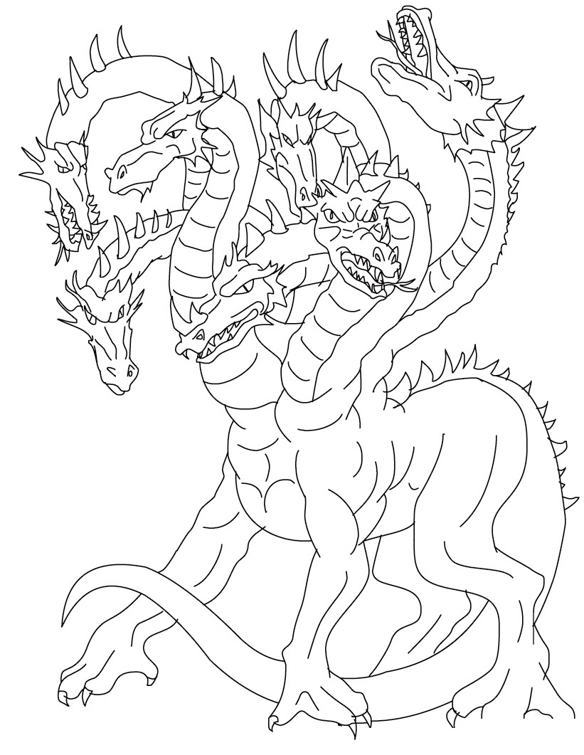 45 Dragon Printable Coloring Page 45