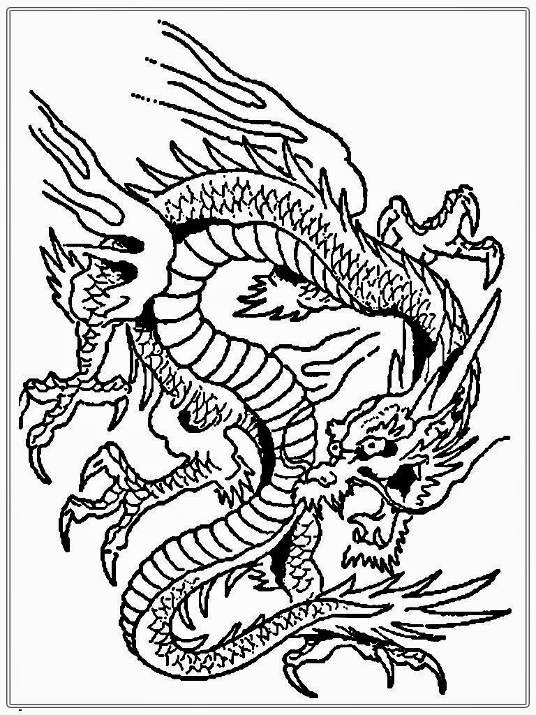 45 Dragon Printable Coloring Page 46