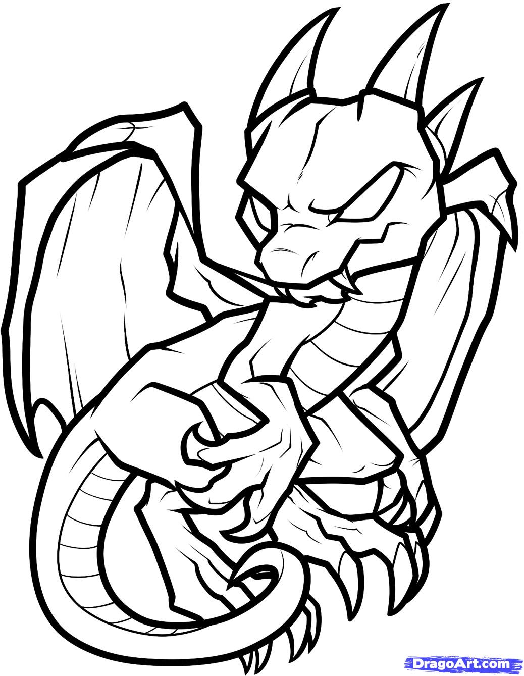 45 Dragon Printable Coloring Page 47