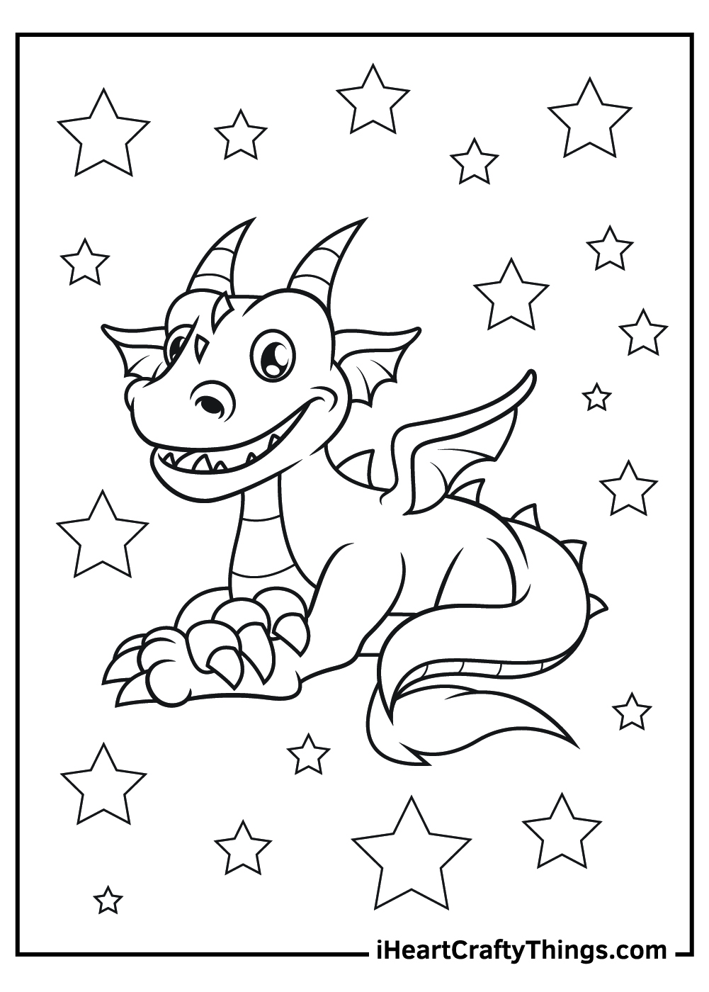 45 Dragon Printable Coloring Page 50