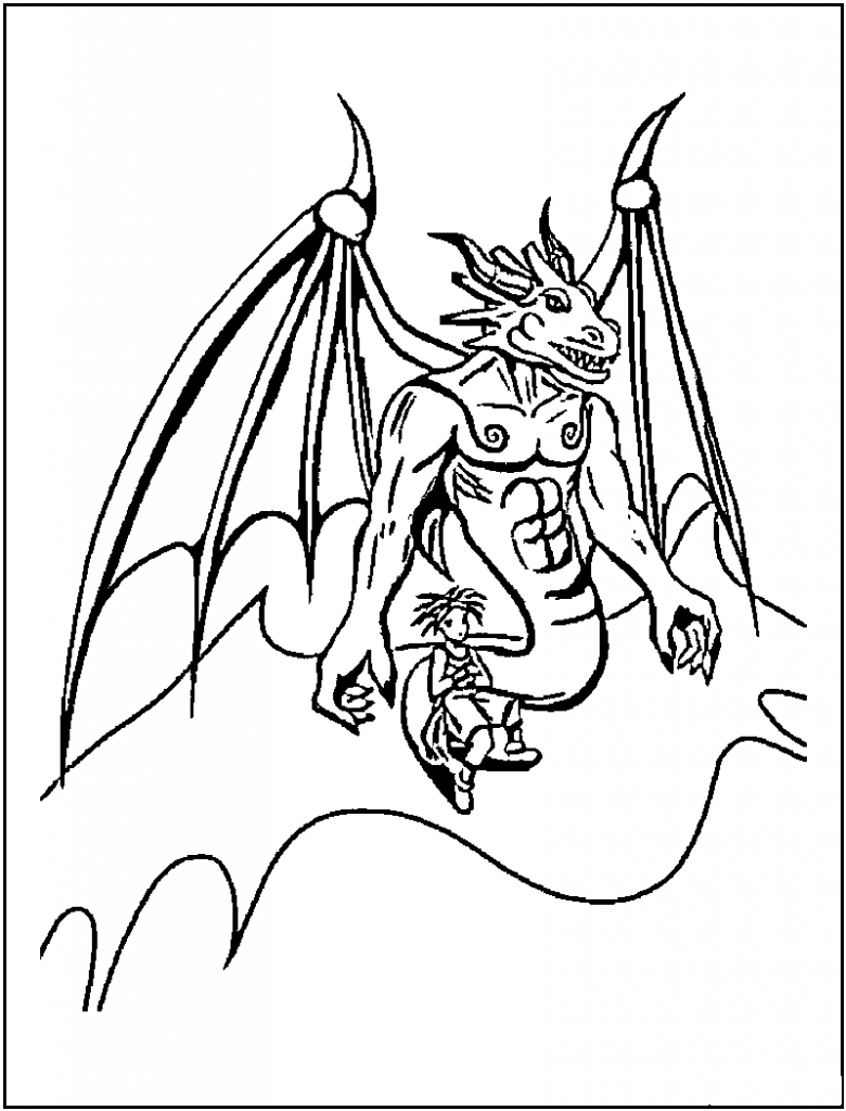 45 Dragon Printable Coloring Page 51