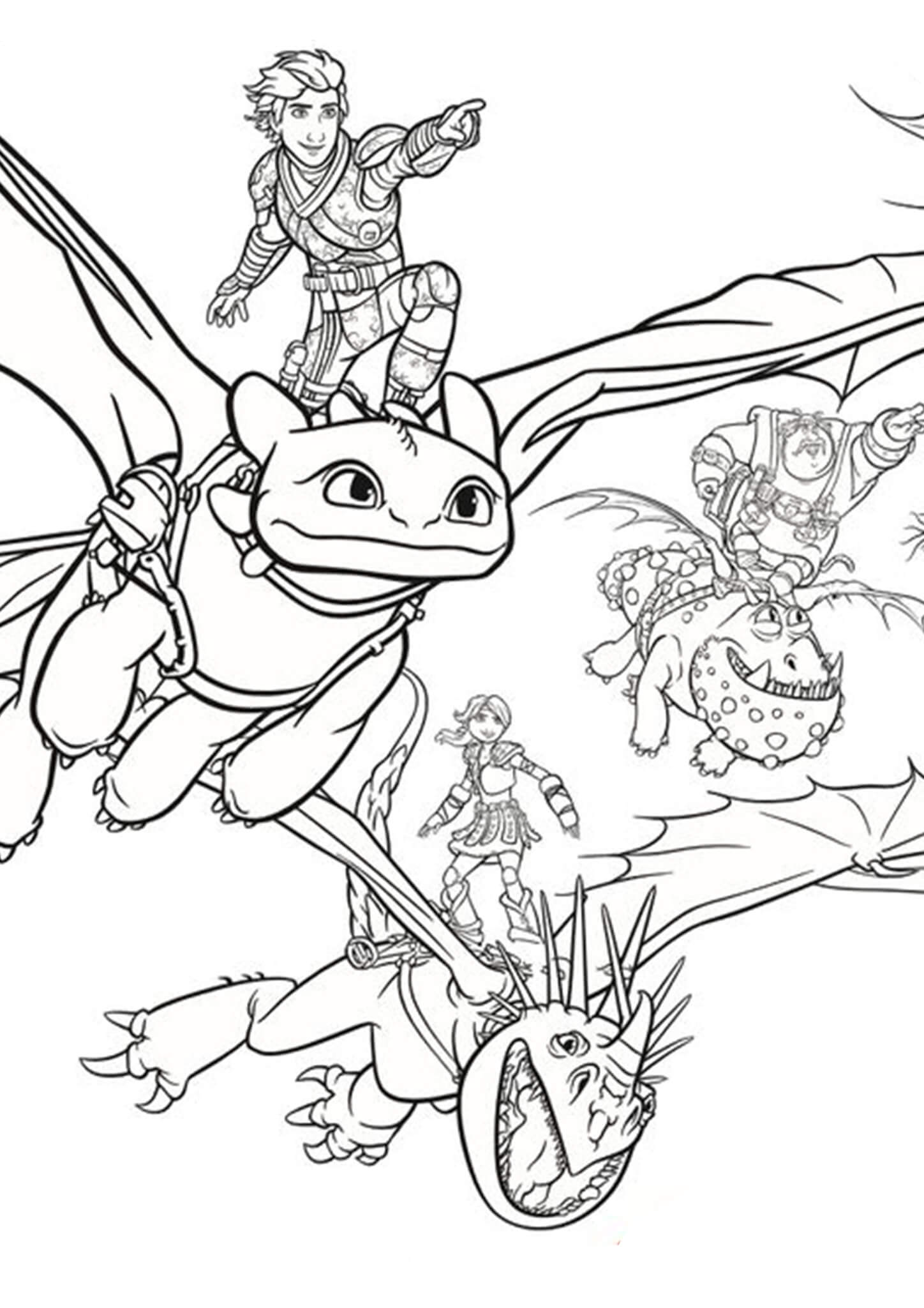 45 Dragon Printable Coloring Page 53