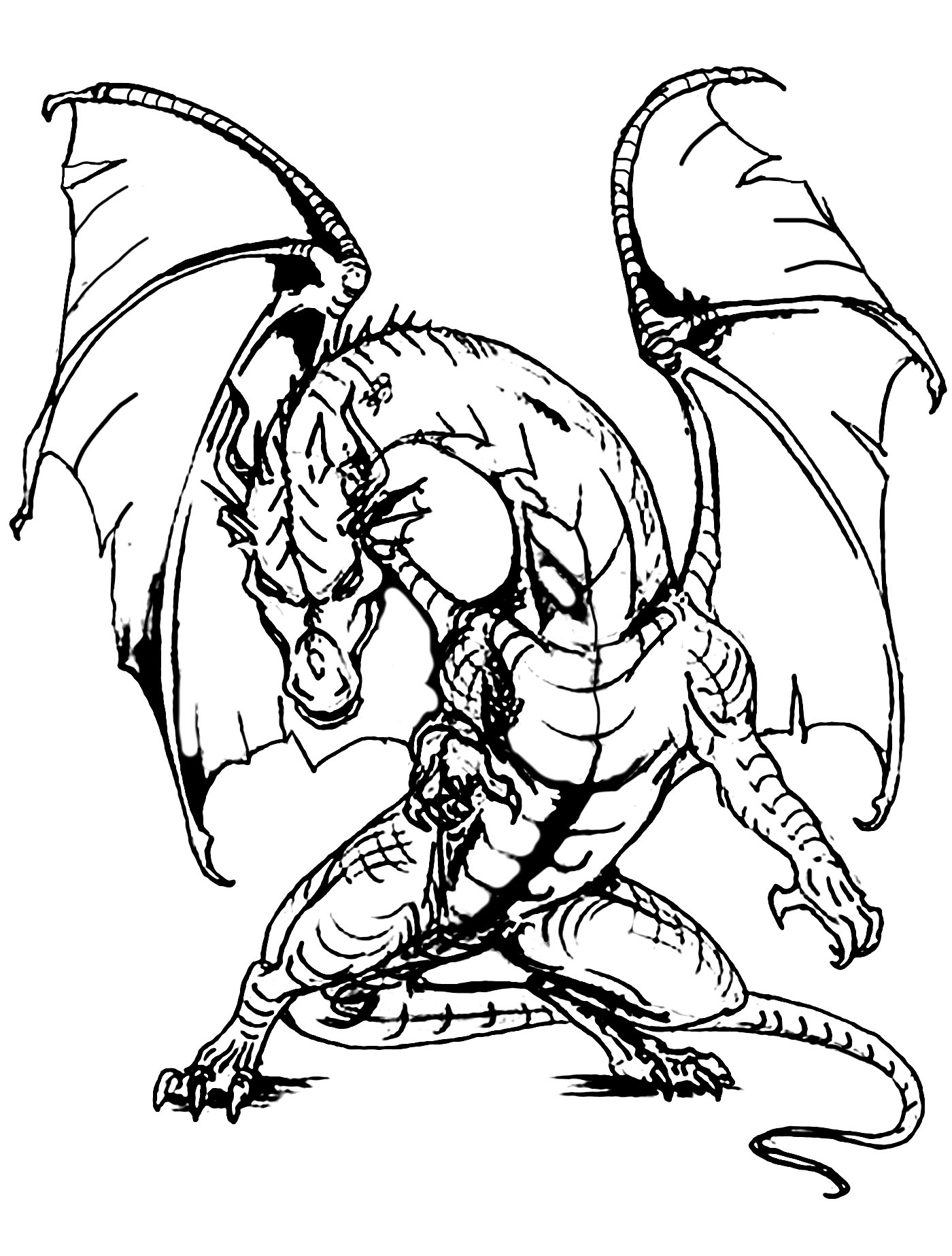 45 Dragon Printable Coloring Page 54