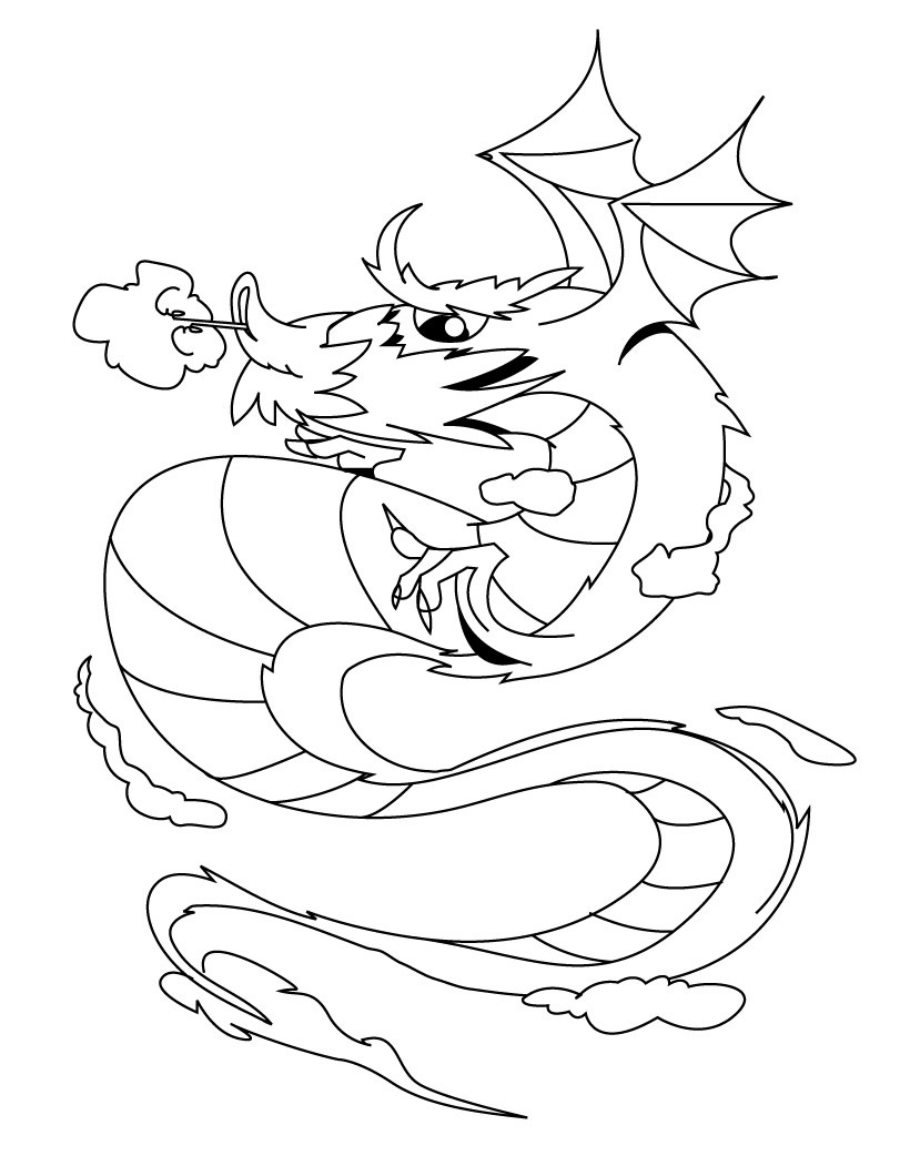 45 Dragon Printable Coloring Page 57