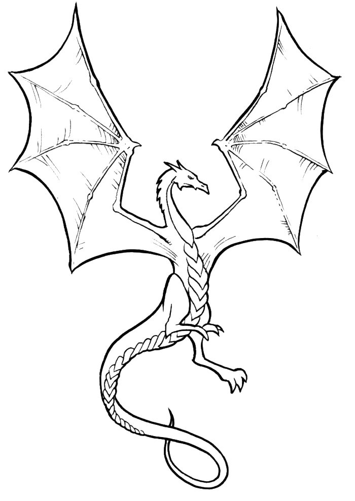 45 Dragon Printable Coloring Page 60