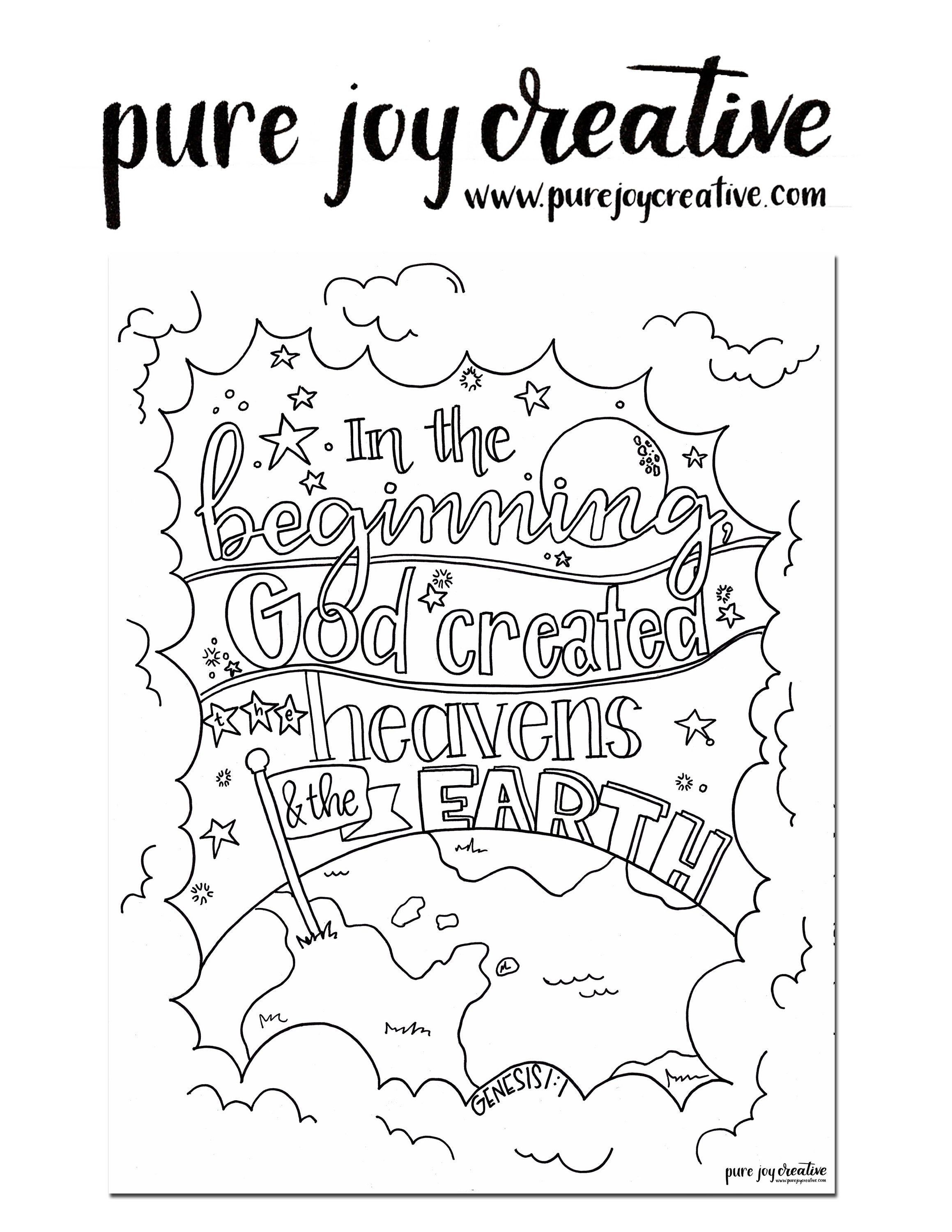 45 Genesis Creation Coloring Pages 22