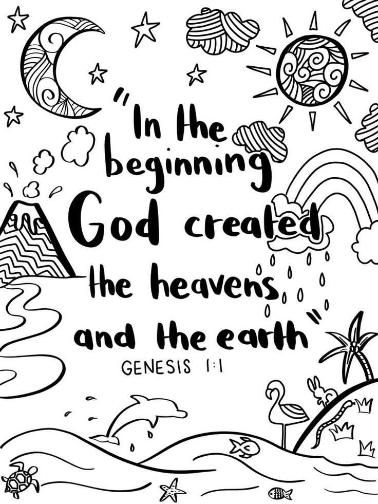 45 Genesis Creation Coloring Pages 23