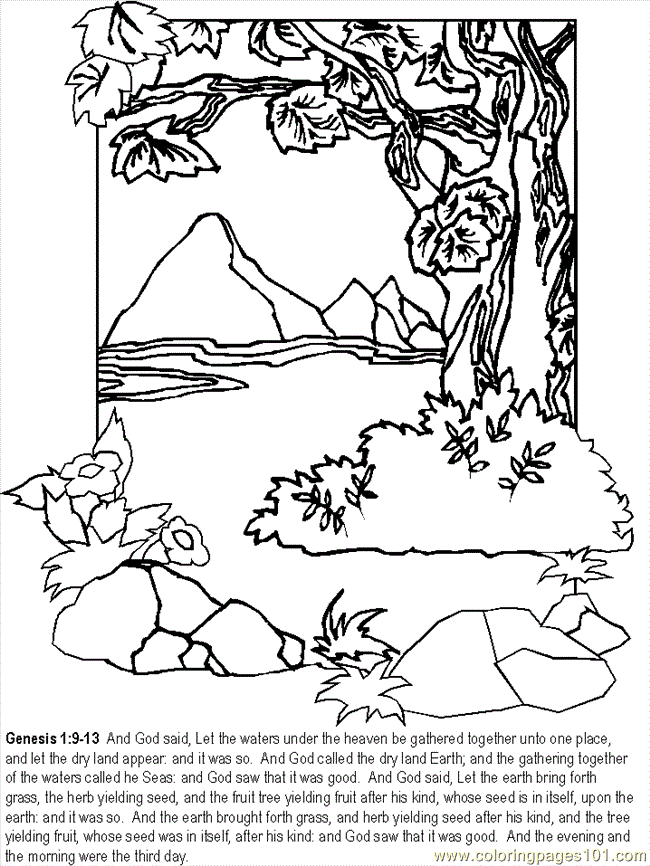 45 Genesis Creation Coloring Pages 27